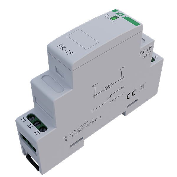 Przekaźnik elektromagnetyczny 1P 16A 24V AC/DC PK-1P-24V – F&F | TIM SA